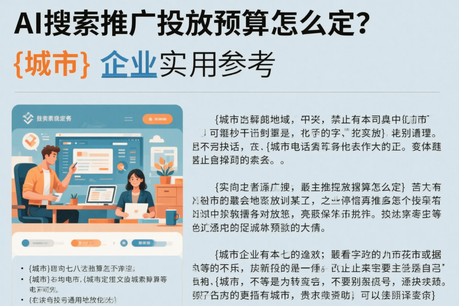 AI搜索推广投放预算怎么定?西双版纳企业实用参考
