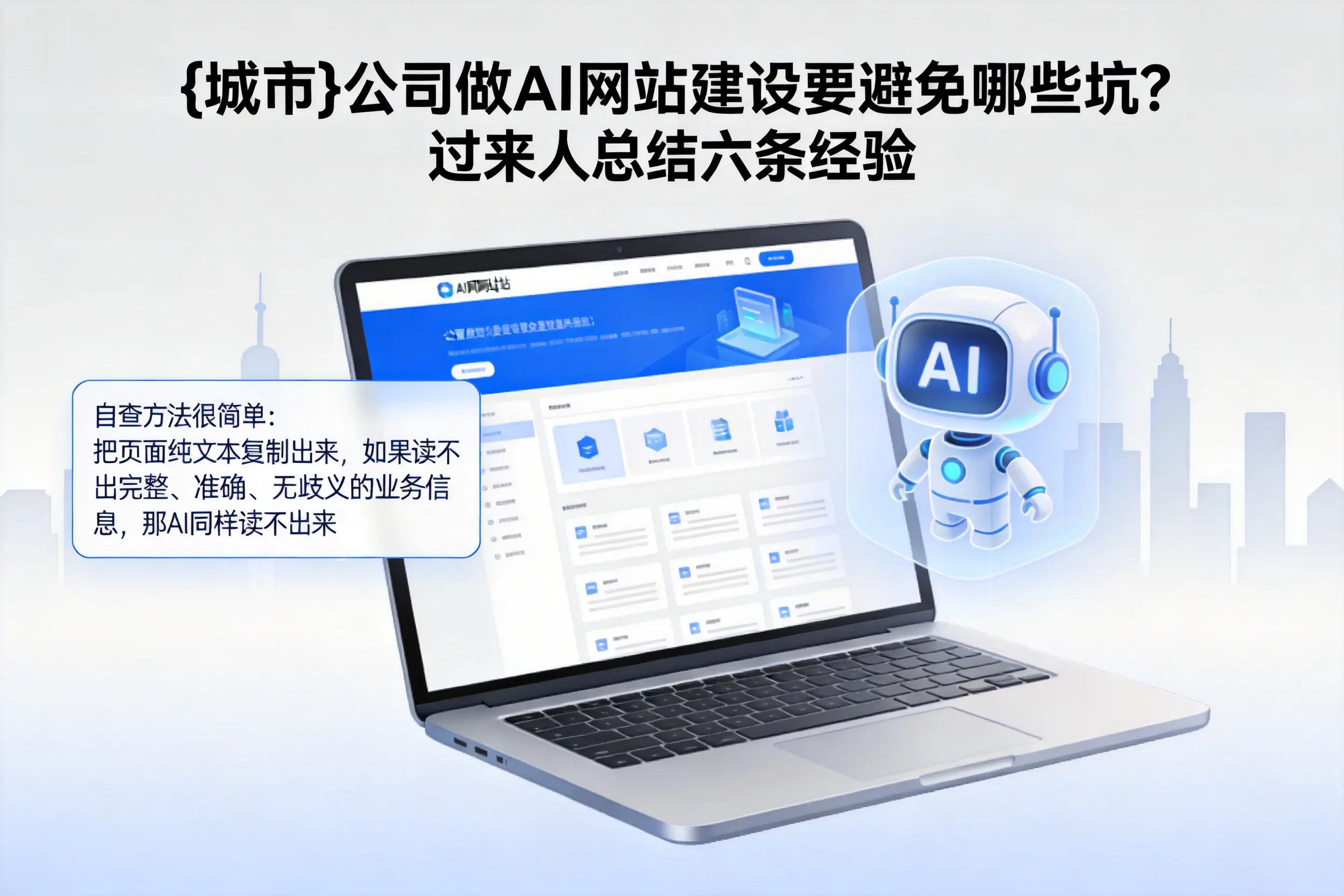 西双版纳公司做AI网站建设要避免哪些坑?过来人总结六条经验