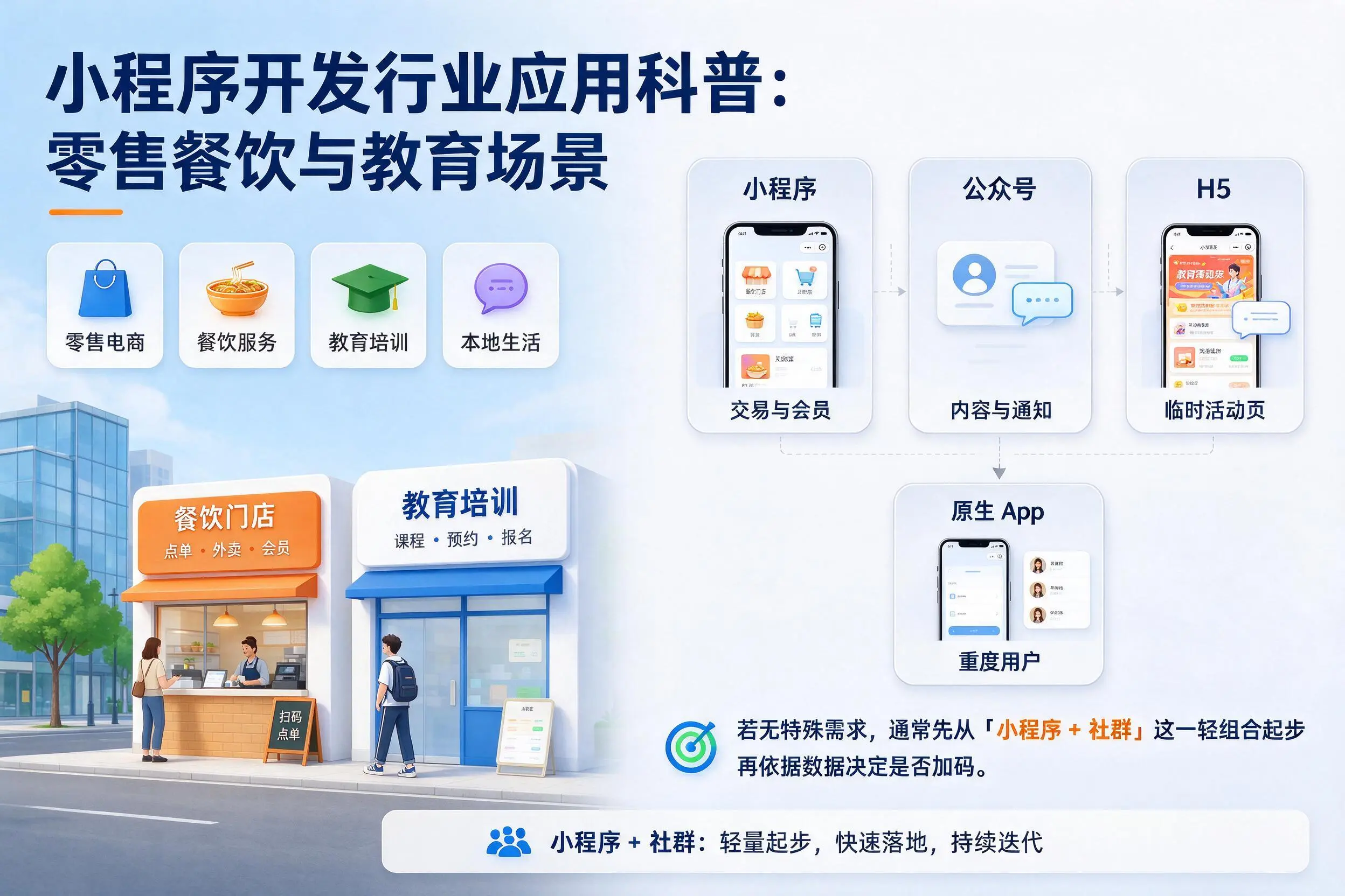 西双版纳小程序开发行业应用科普：零售餐饮与教育场景